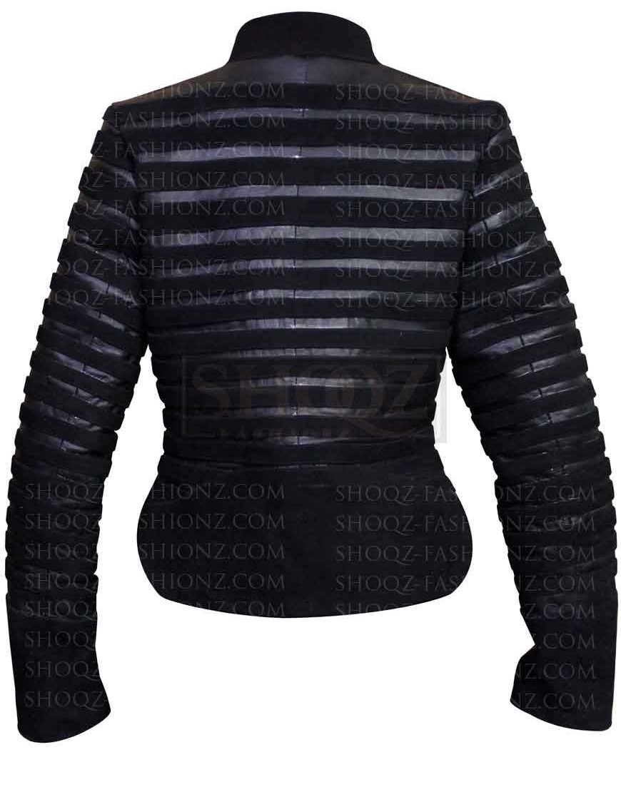 Watchmen Angela Abraham Black Leather Jacket